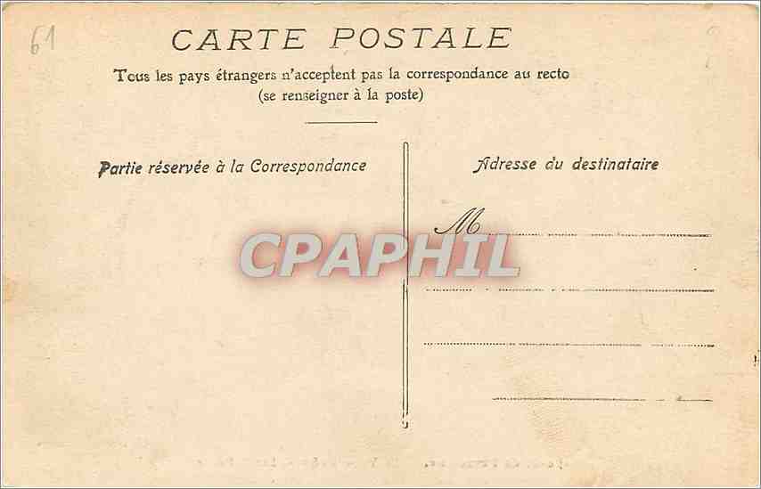 CPA Foret de Perseigne Le Val d'Enfer Velo Cycle — Rückseite