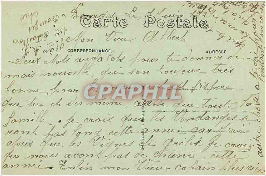 CPA Bourges Palais Jacques Coeur vue prise de la Place Berry  — Verso