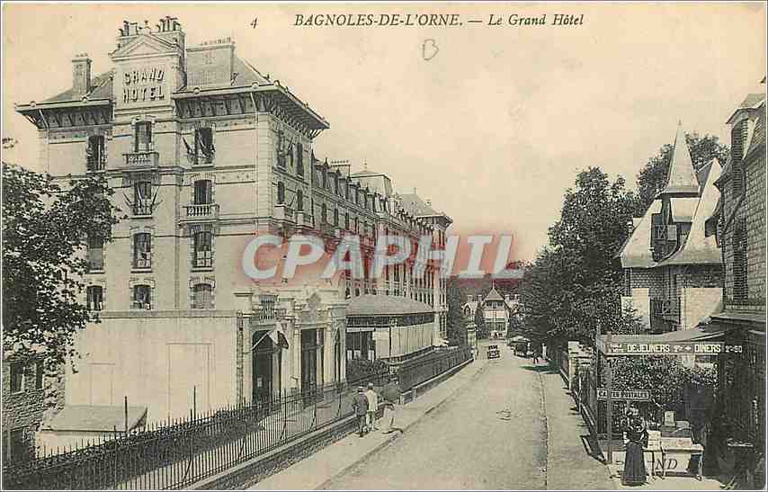 Bagnolles-de-l'Orne — Le Grand Hôtel — éditeur CPAPHIL, n°4