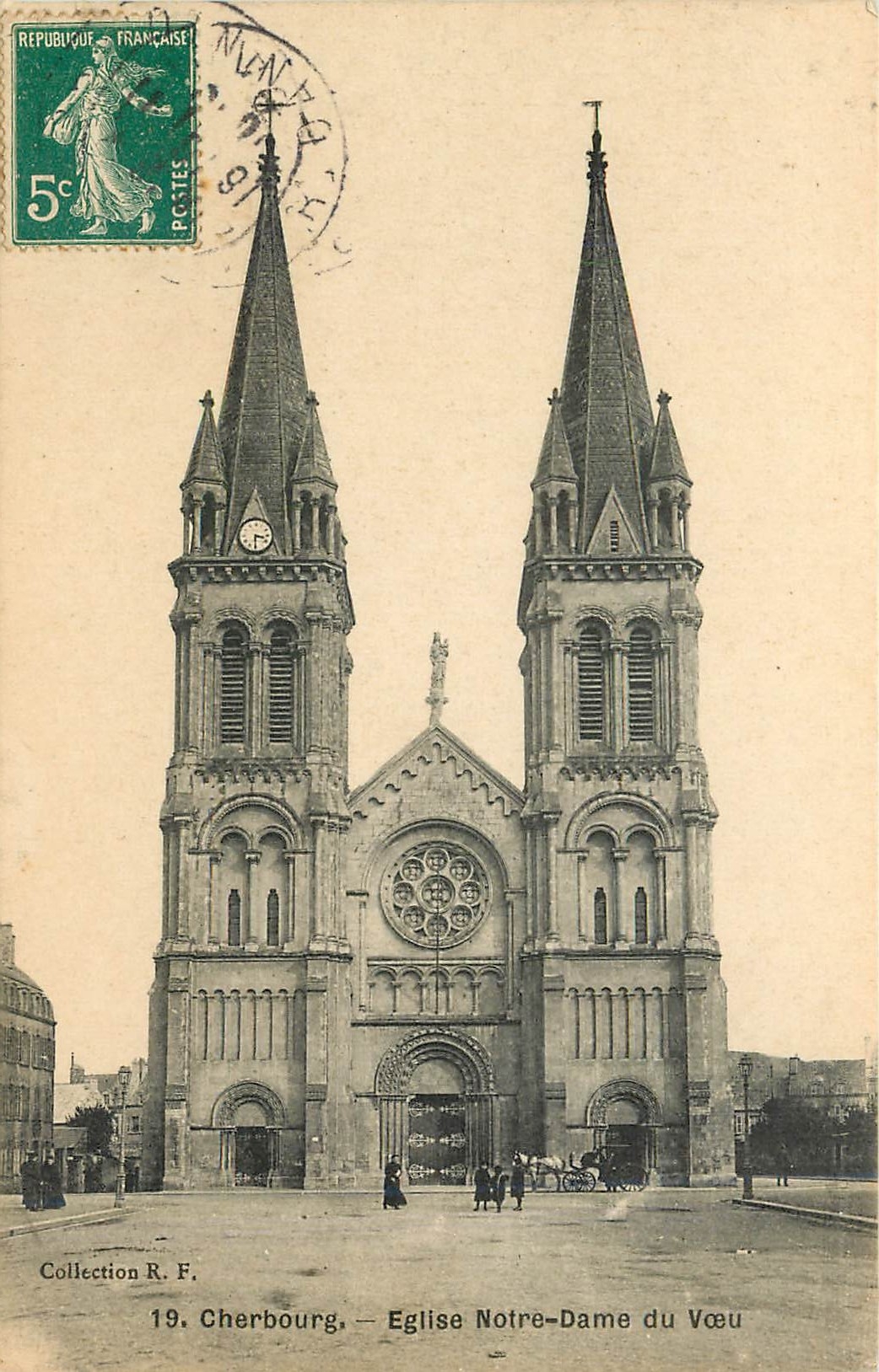 CPA Cherbourg Eglise Notre Dame du Voeu 