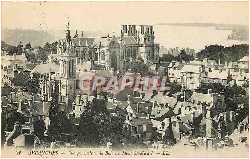 Avranches — Vue générale et la Baie du Mont Saint-Michel — LL.