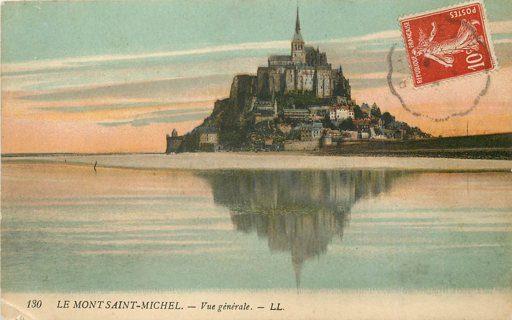 CPA Le Mont Saint Michel Vue generale 