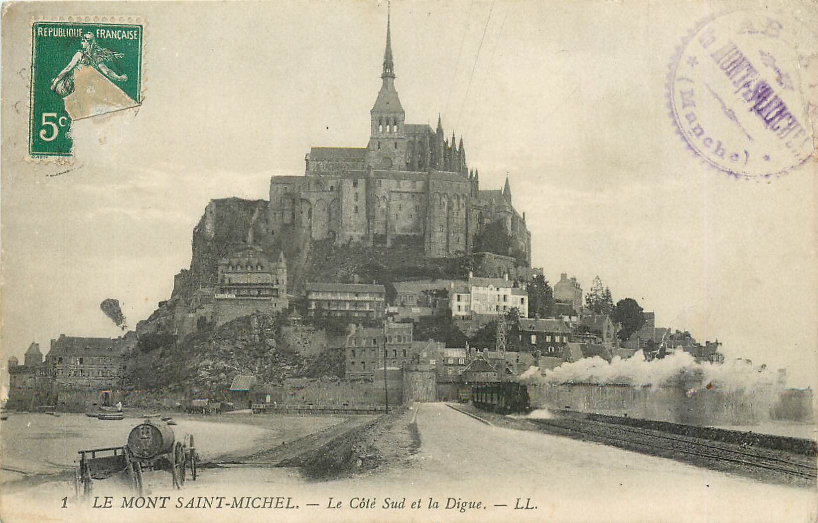 Mont Saint-Michel — Le Côté Sud et la Digue — LL.