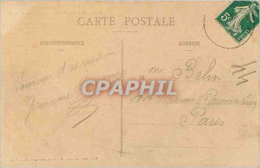 CPA Mont St Michel cote Est Botrel — Verso