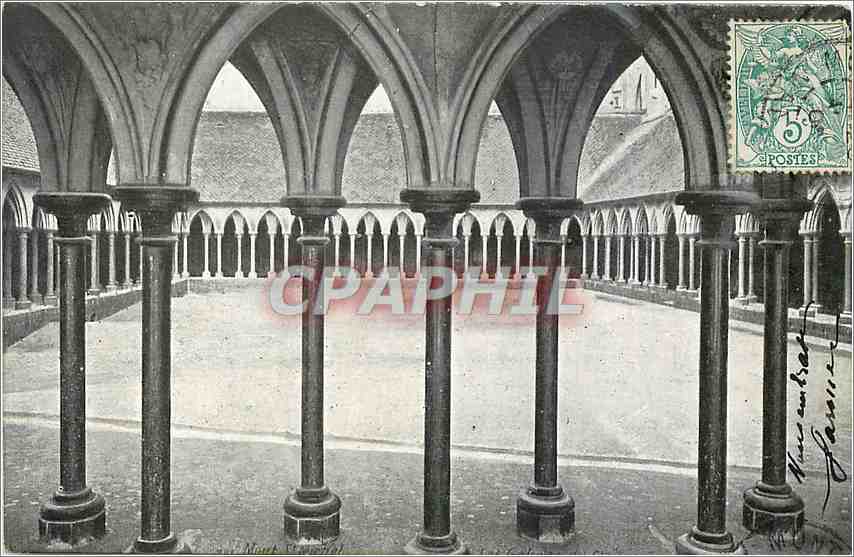 CPA Mont St Michel La galerie du cloitre