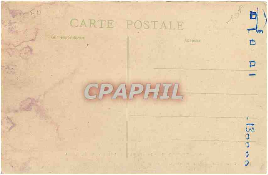 CPA Cherbourg Jardin Public et Montagne du Route — Rückseite