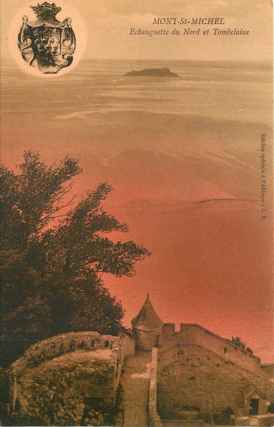 Mont-Saint-Michel — Echauguette du Nord et Tombelaine — Édition spéciale à Vahney - J.P.