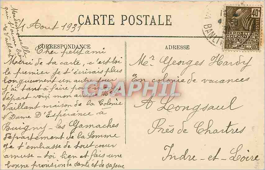CPA Villers sur Mer La Digue et les Villas  — Rückseite