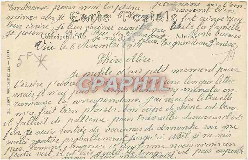 Vire — Les Vaux, la Vallée de Canvie — Collection E. G. Bazar de Vire, ND. Phot. — Rückseite