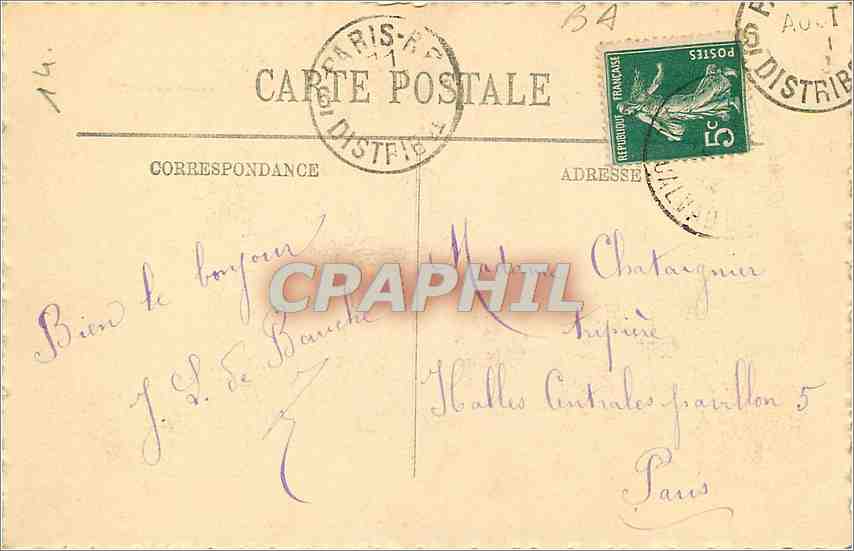 CPA Trouville  La Jetee et la Plage a Maree Basse Phare — Verso