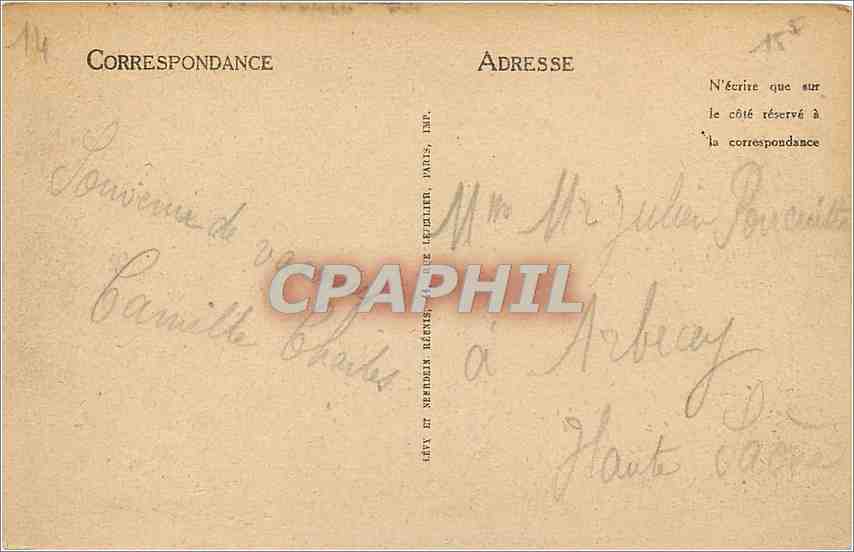 Trouville. La Reine des Plages. La Plage — LL, n°31 — Verso