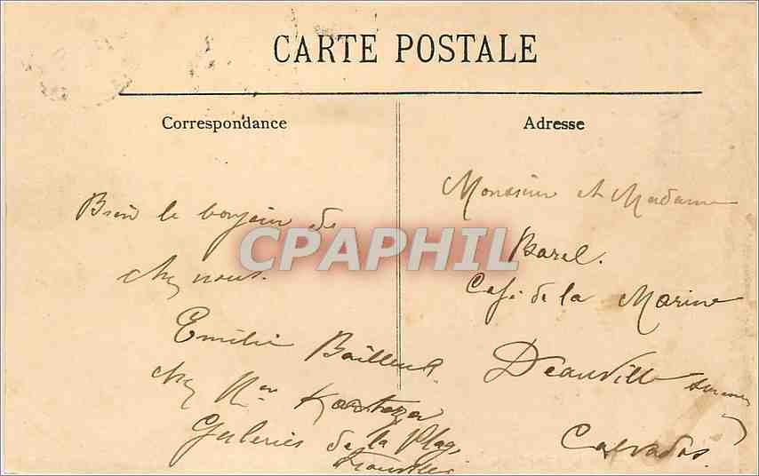 Trouville — La Plage et les Villas — LL. n°138 — Verso