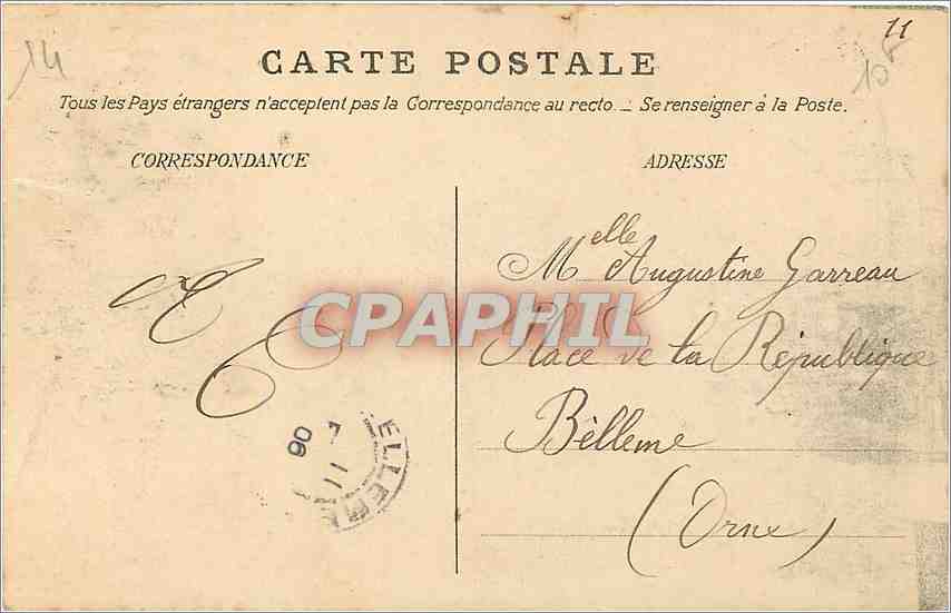 CPA Deauville La Plage Fleurie Le Royal  — Verso