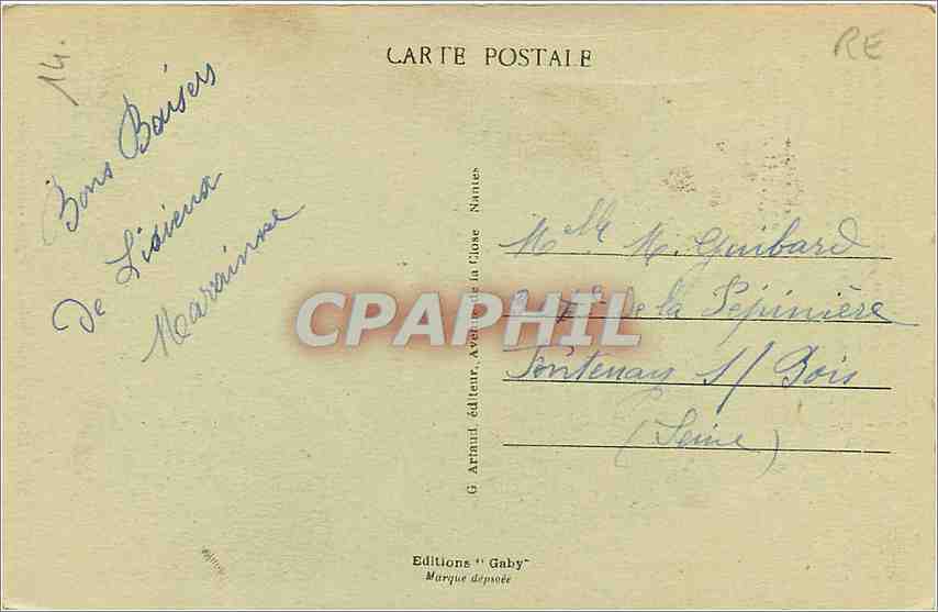 CPA Lisieux Calvados Eglise Saint Jacques  — Rückseite