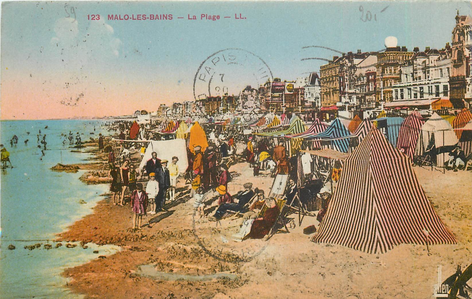 CPA Malo les Bains La Plage 