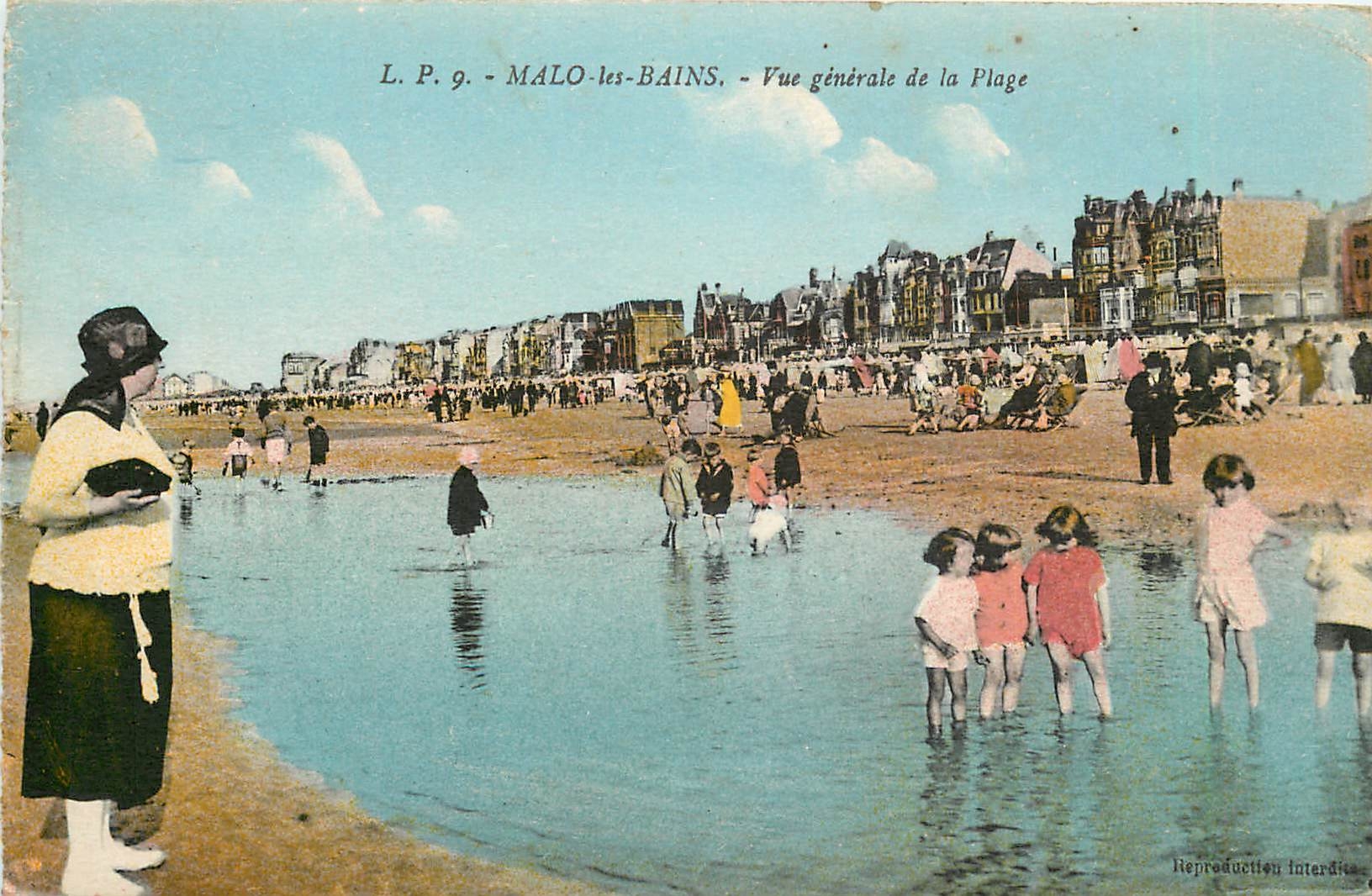 CPA Malo les Bains Vue generale de la Plage 