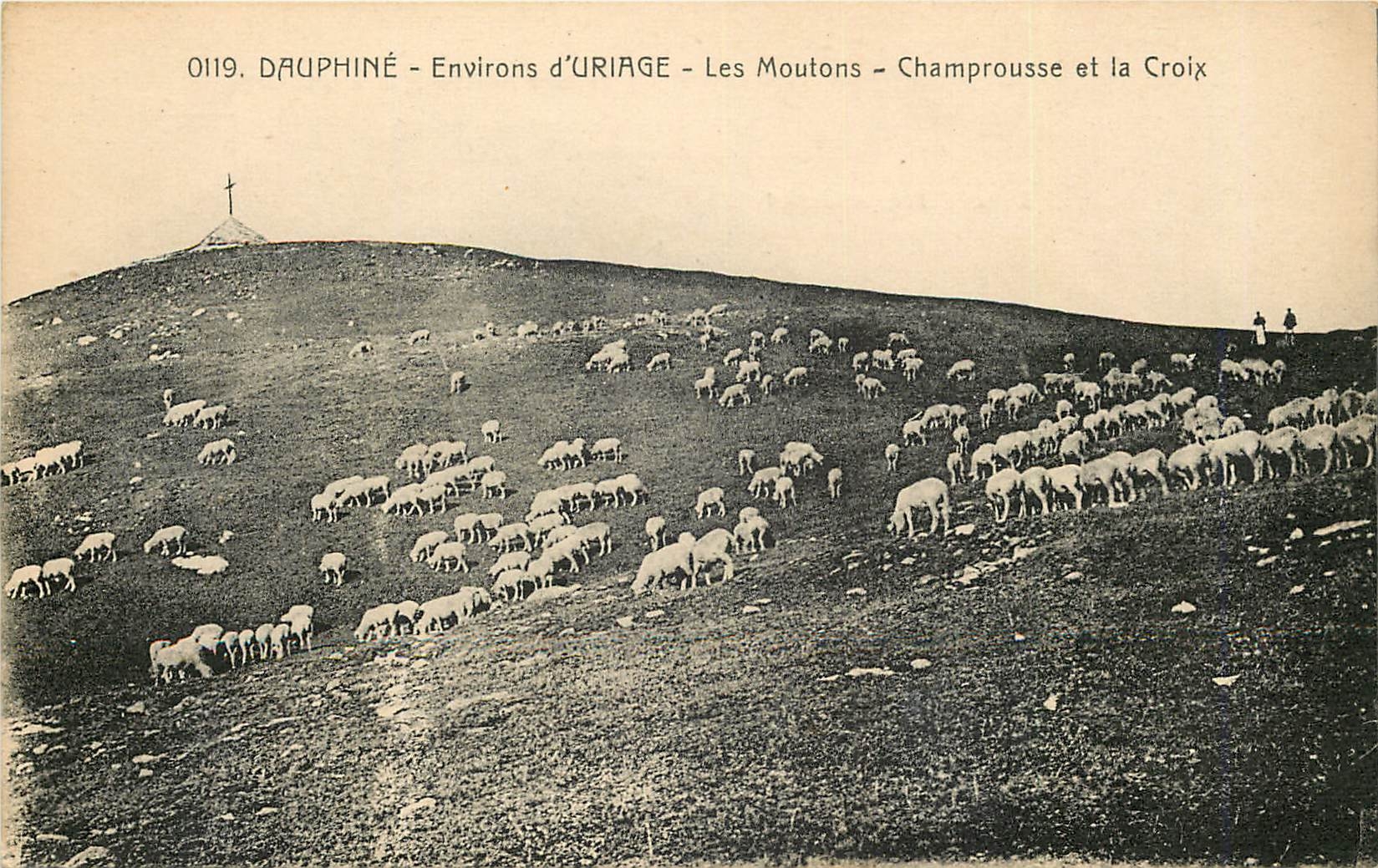 CPA Dauphine Environs d'Uriage Les Moutons Champrouse et la Croix Moutons