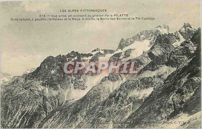 CPA Les Alpes Pittoresques Vue prise en montant au glacier de la Pilatte 