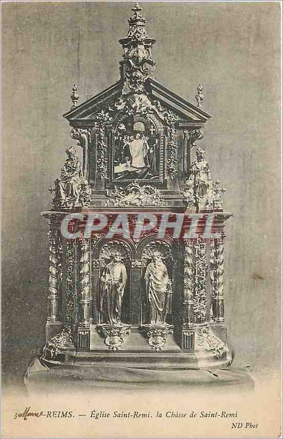 CPA Reims Eglise Saint Remi la Chasse de Saint Remi 