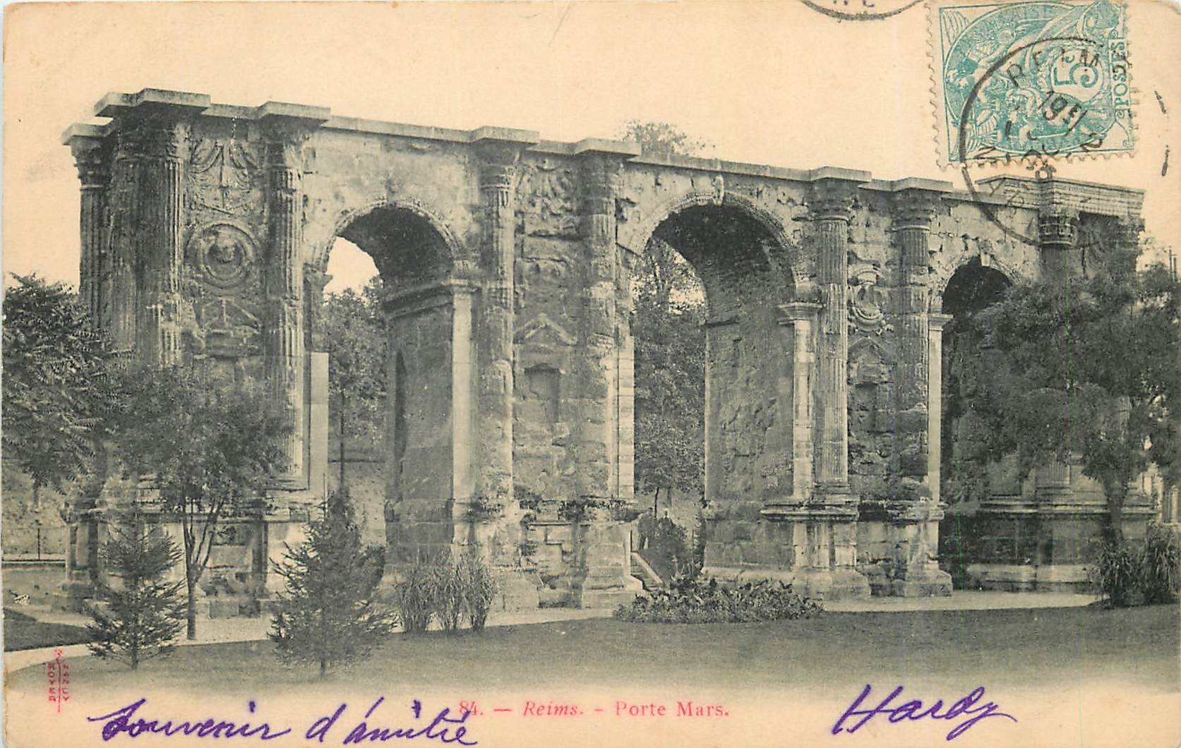 CPA Reims Porte Mars 