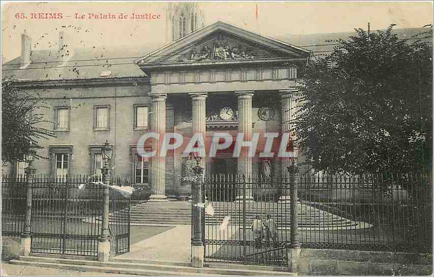 CPA Reims Le Palais de Justice 