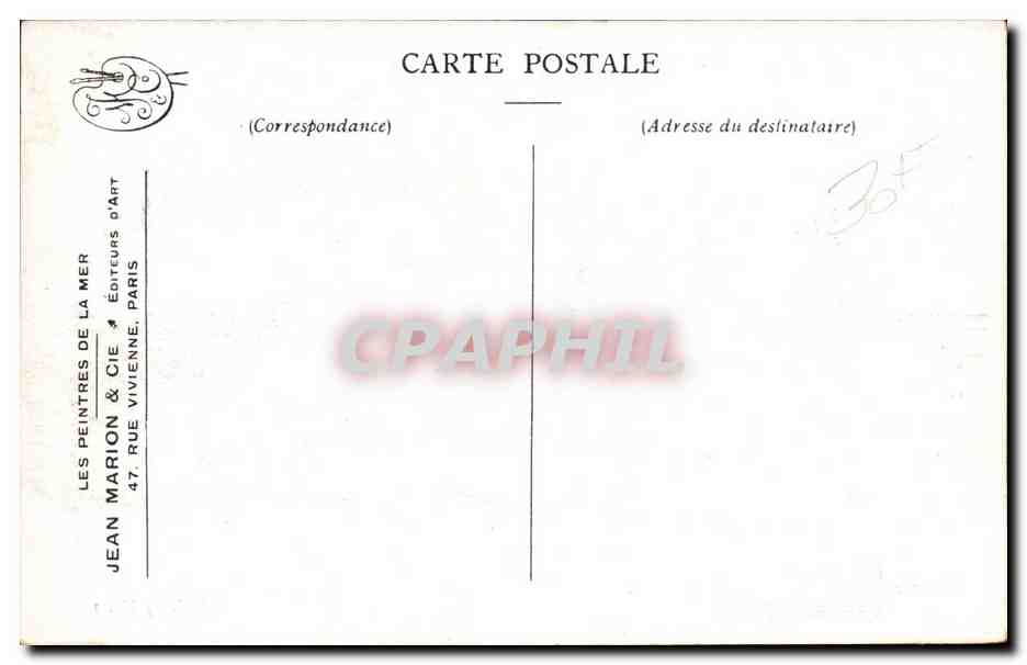 Illustrateur Bateau Boat CPA Guerre Ostende Remorqueur Royon — Back