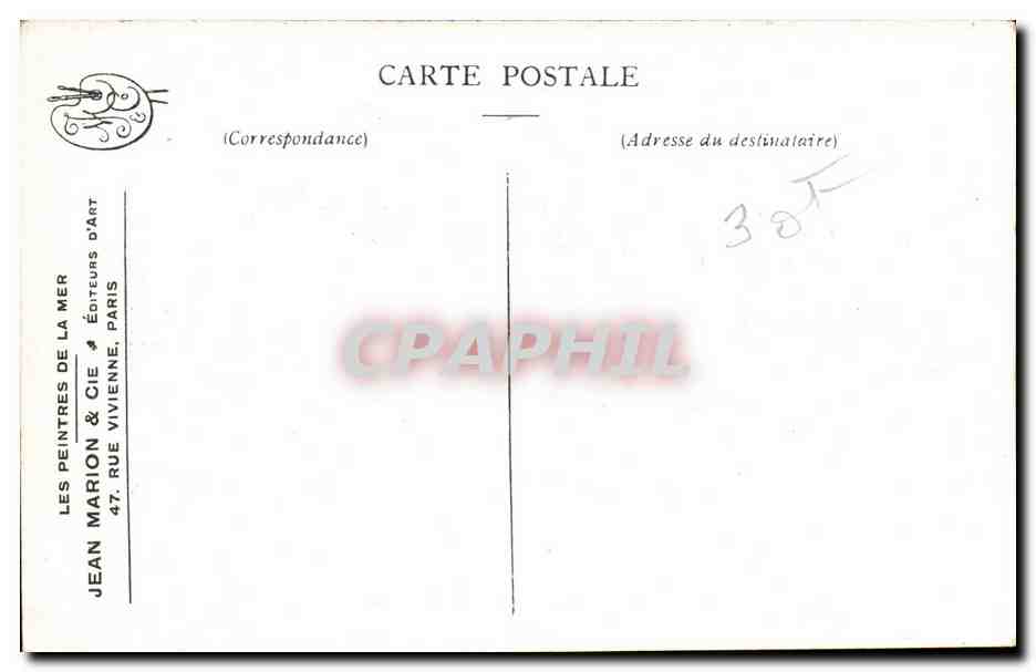 Illustrateur Bateau Boat CPA Ostende Balayeurs de rue Guerre Royon — Verso