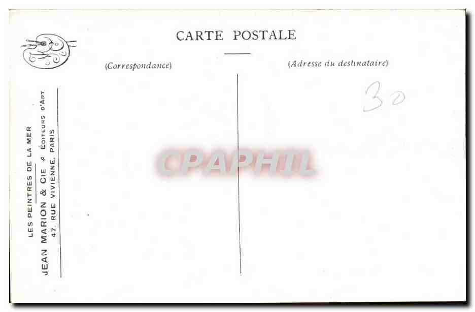 Illustrateur Bateau Boat CPA En rade Ostende Guerre Royon — Back
