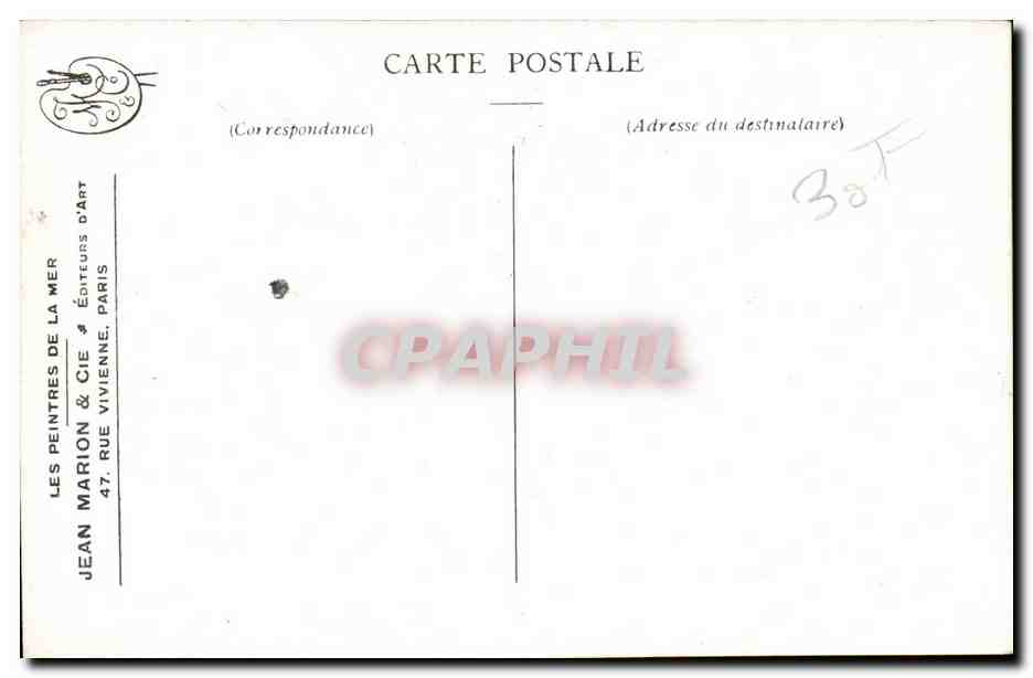 Ostende — Crayfischers — Jean Marion & Cie, Série 4 No 5 — Verso