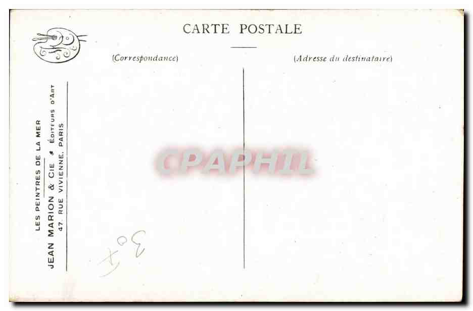 Départ pour la pêche — Série 6, No. 3 — J'sROYON — Verso