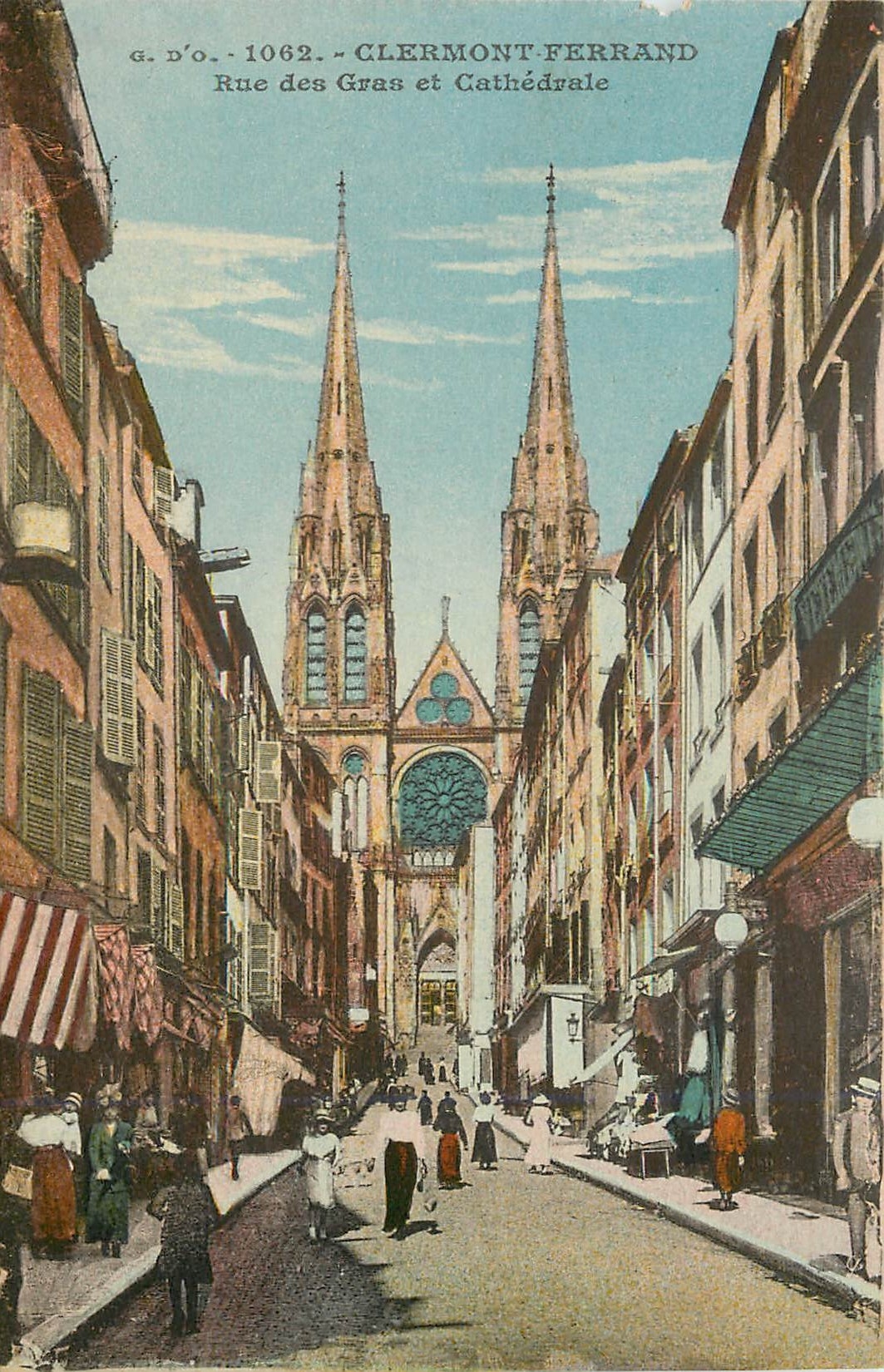 Clermont-Ferrand — Rue des Gras et Cathédrale — G. D’O. n°1062