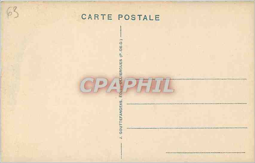 CPA Clermont Ferrand Entree du Theatre  — Rückseite