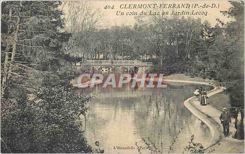 Clermont-Ferrand (P.-de-D.) — Un coin du Lac au Jardin Lecoq — L'Hirondelle, Paris, n°404