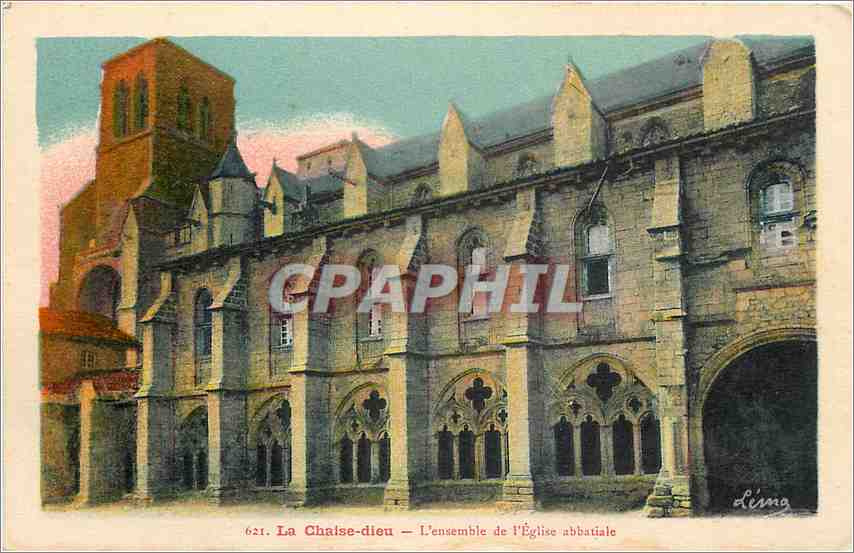 CPA La Chaise Dieu L'Ensemble de l'Eglise Abbatiale 