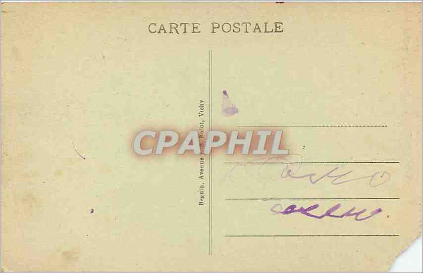 Clermont-Ferrand — The Theatre, Avenue de Royat and Puy de Dôme — Idsal, n° 4034 — Back