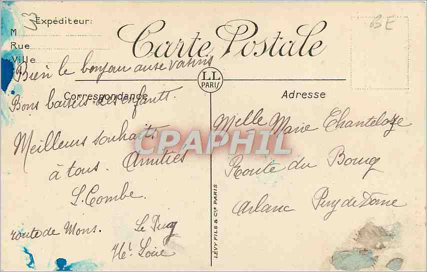 CPA Le Puy Statue colossale de ND de France  — Verso