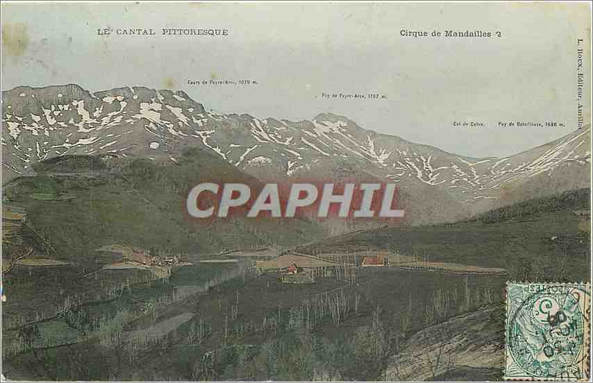 CPA Le Cantal Pittoresque Cirque de Mandailles 