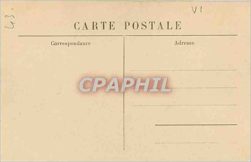 CPA Le Puy  sous la Neige Vue prise d'Espaly  — Rückseite