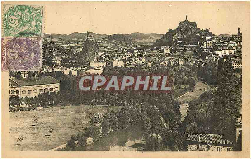CPA Le Puy  Vue Generale prise du Rocher d'Espaly 