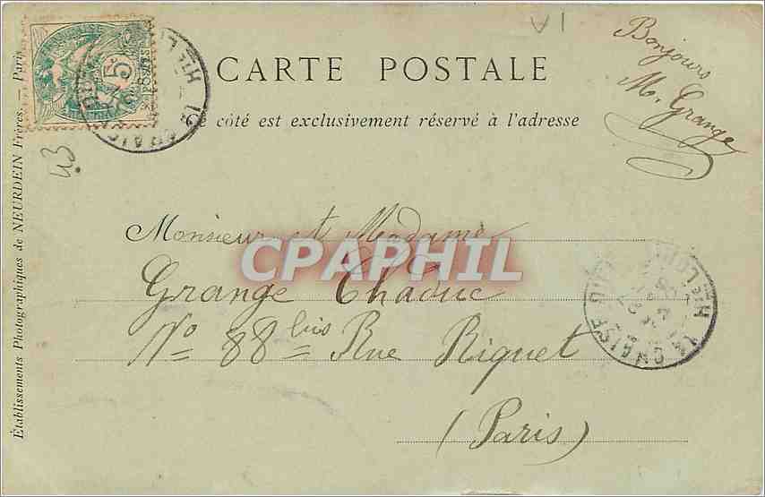 CPA La Chaise Dieu Vue Generale  — Rückseite