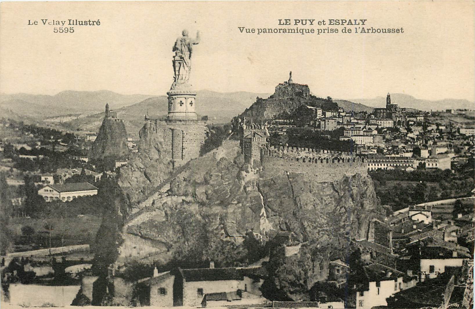 Le Puy et Espaly — Vue panoramique prise de l'Arbousset — Le Velay Illustré 5595