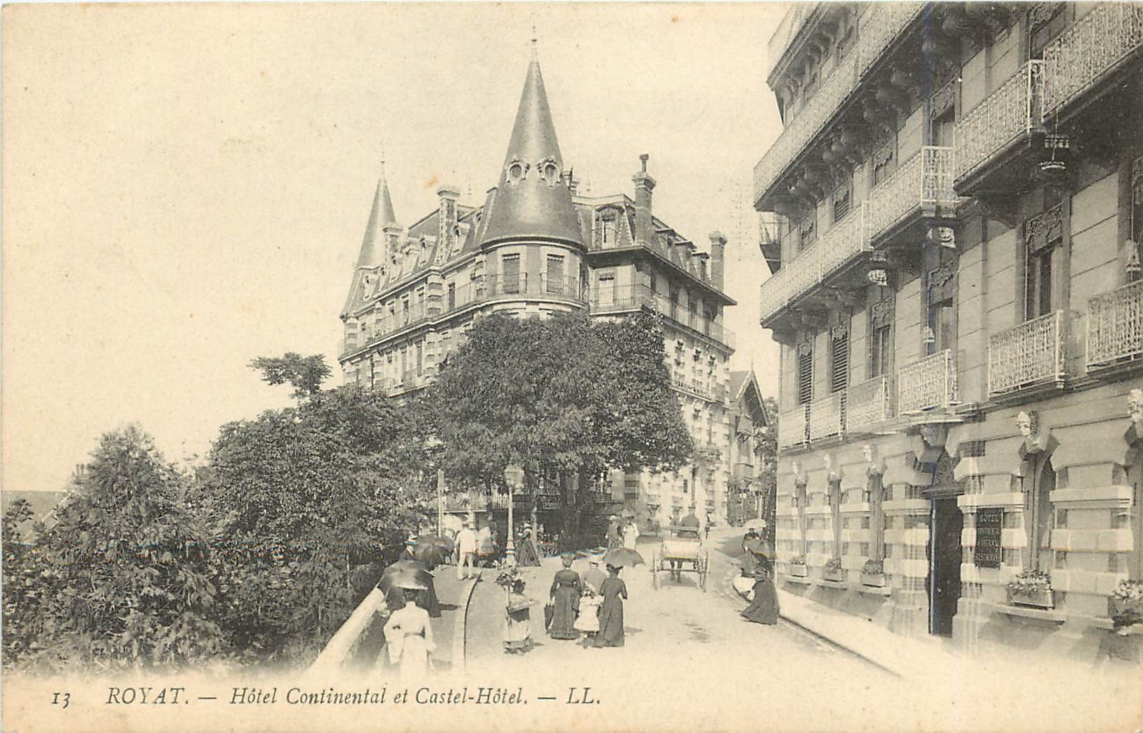Royat — Hôtel Continental et Castel-Hôtel — LL.