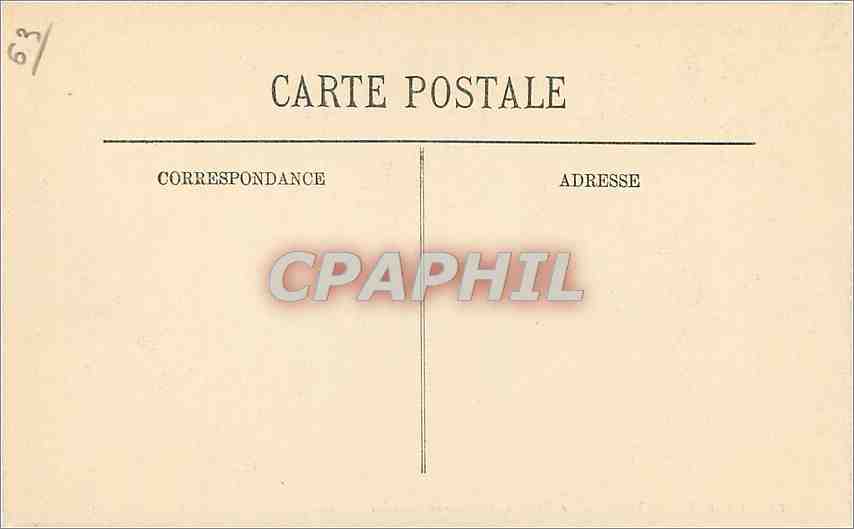 CPA Chatel Guyon Le Theatre et l'Avenue Baraduc  — Rückseite