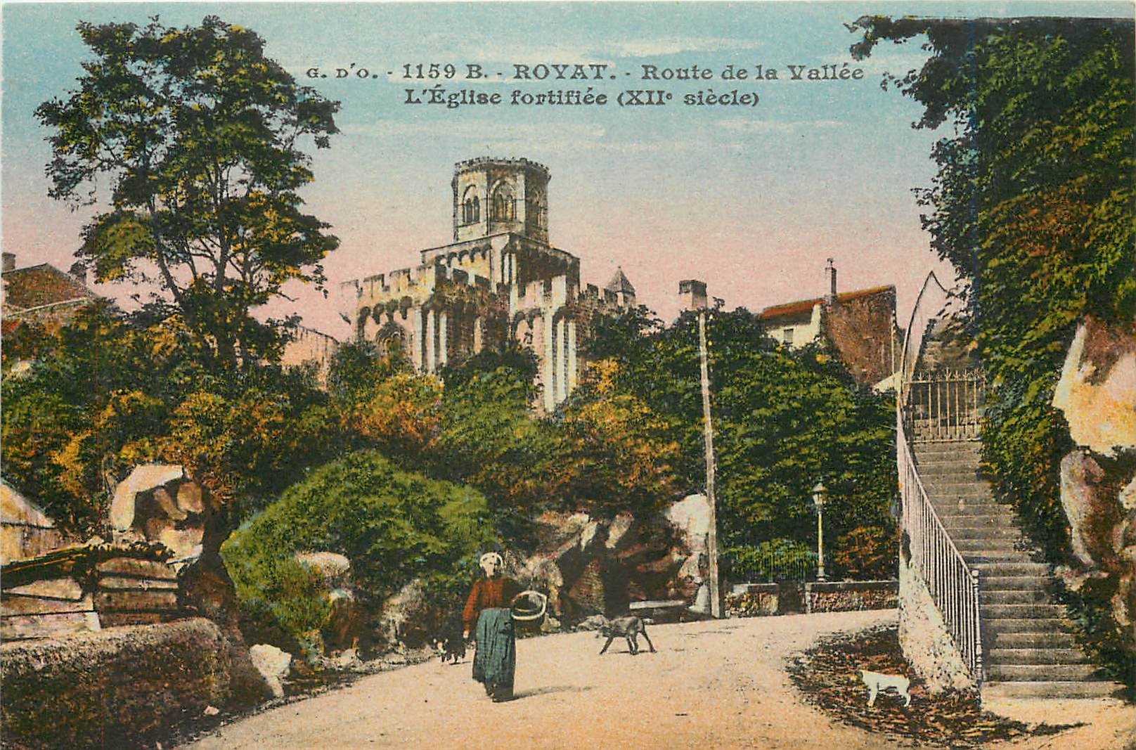 Royat — L'Église fortifiée (XIIe siècle) — G. D'O. n° 1159 B