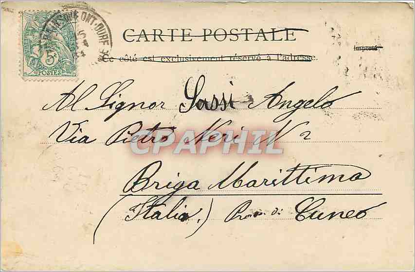 CPA Mont Dore les Bains  — Verso