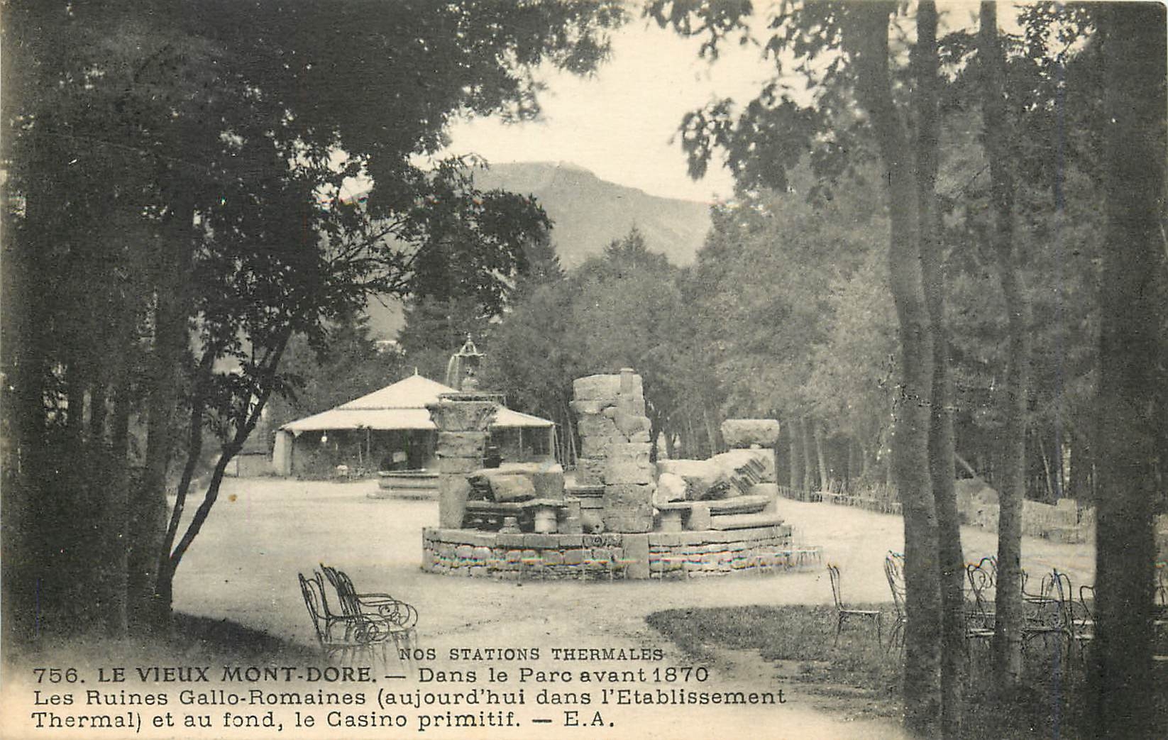 CPA Le Vieux Mont Dore Dans le Parc avant 1870 