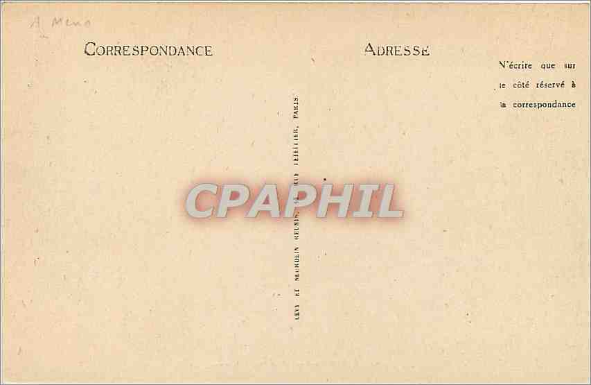 CPA Le Mont Dore Place Michel Bertrand et les Thermes Automobile — Verso