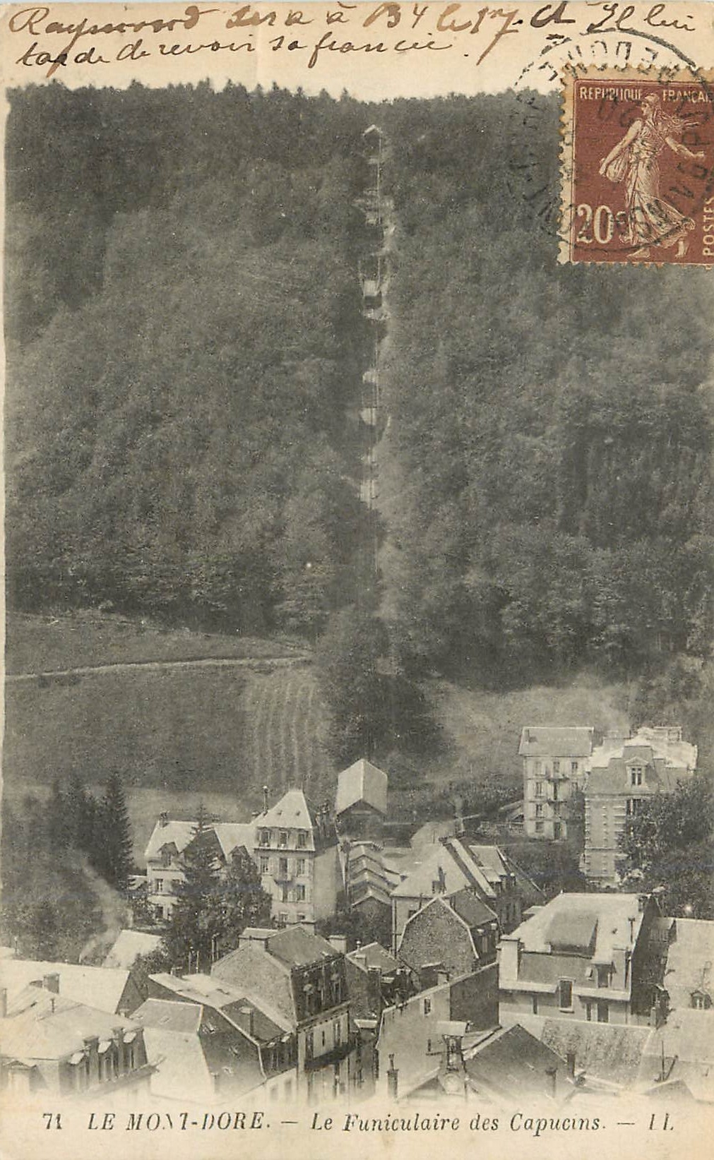 CPA Le Mont Dore Le Funiculaire des Capucins 