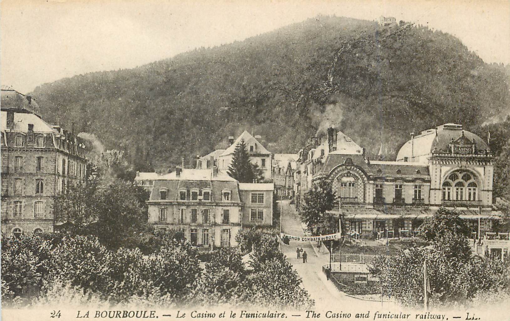 CPA La Bourboule Le Casino et le Funiculaire 