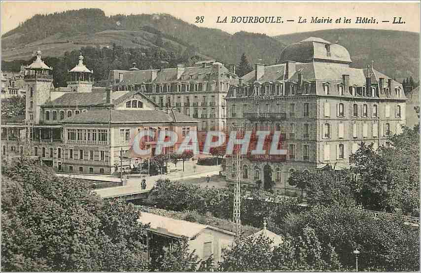 CPA La Bourboule La Mairie et les Hotels 